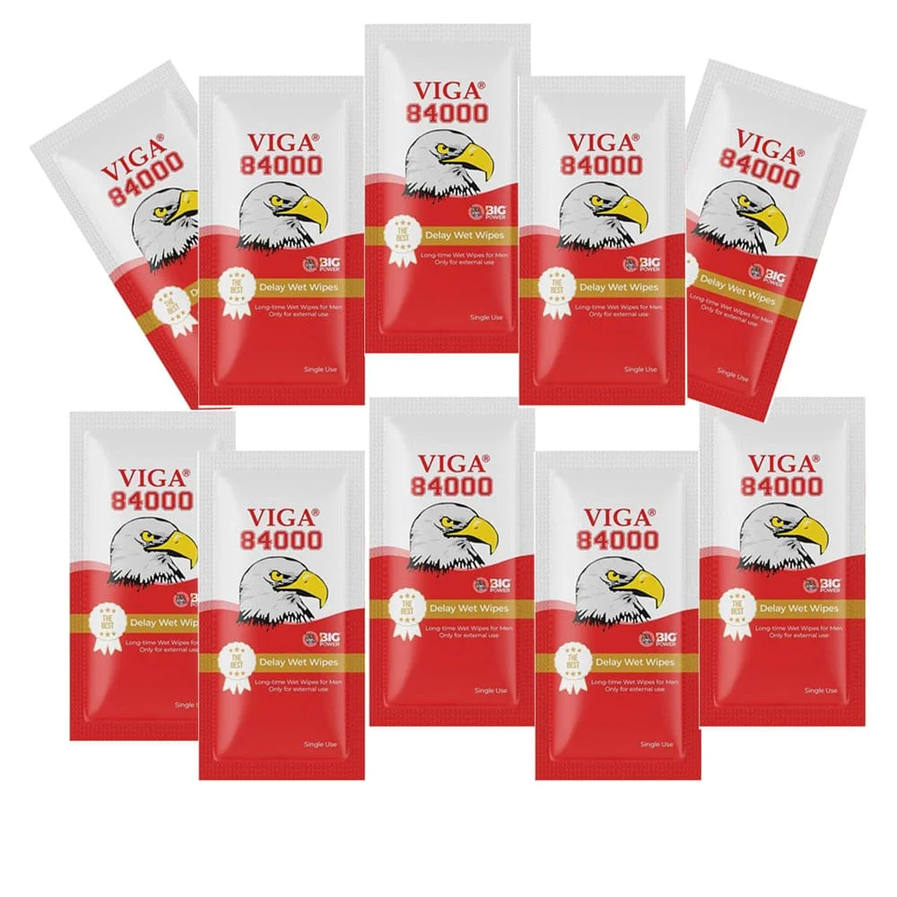 Style turk Vega 84000 Delay Wipes Red Wet Wipes for Prolonged Intimate Moments and Control Made in Germany 10 Wipes X 3 Ml